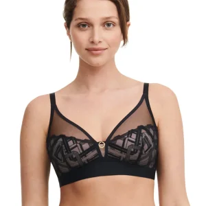 Chantelle - Soutien-gorge à maintien graphique sans armatures Noir