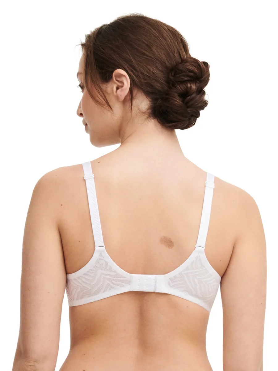 Chantelle - Soutien-gorge t-shirt plongeant Graphic Allure Blanc – Image 4