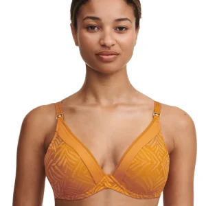 Chantelle - Soutien-gorge T-Shirt Plongeant Graphic Allure Ocre