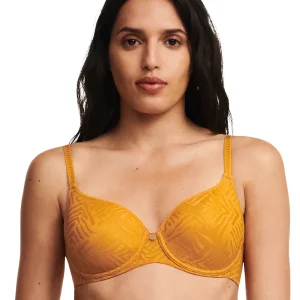 Chantelle - Soutien-gorge Spacer Couvrant Allure Graphique Ocre