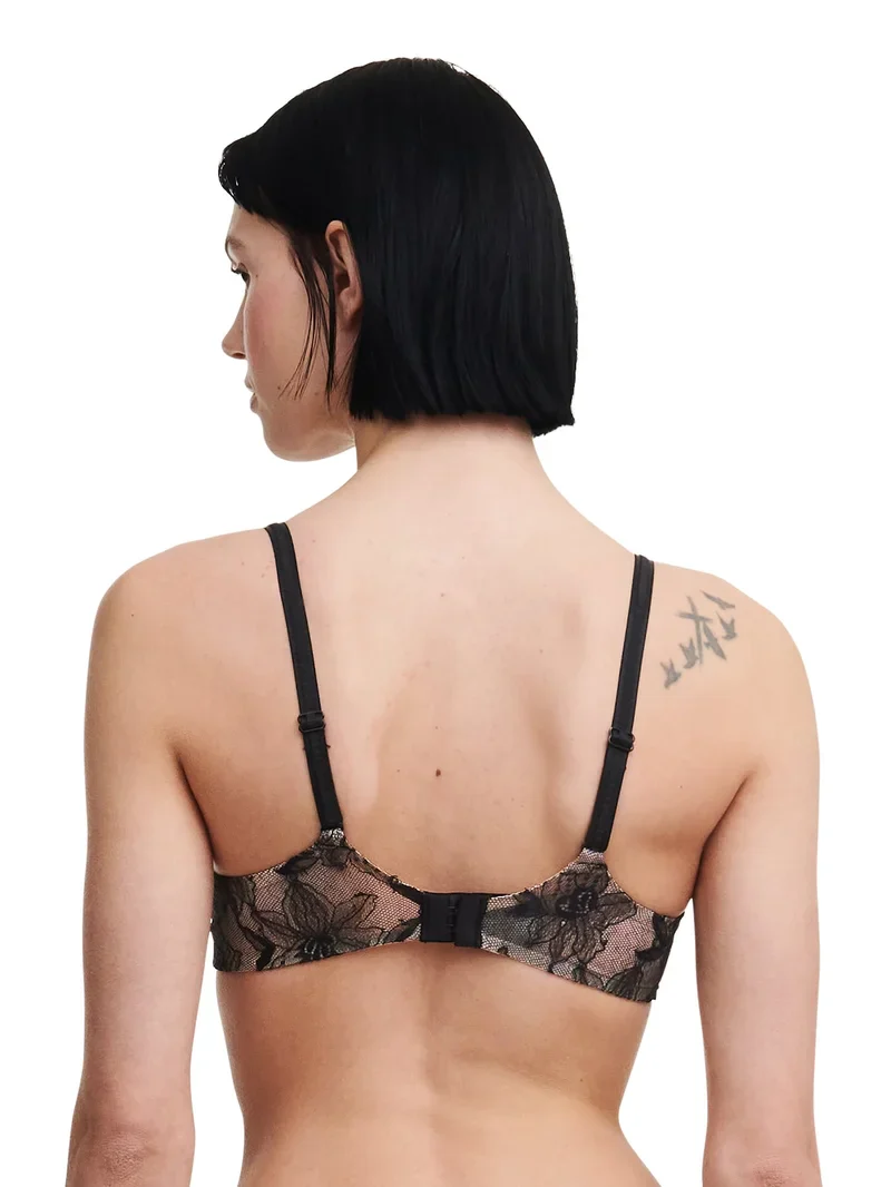 Chantelle - Soutien-gorge Push Up Orchidées Noir – Image 4