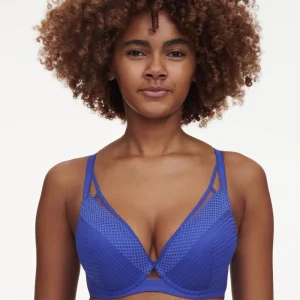 Chantelle - Soutien-gorge plongeant Play bleu indigo