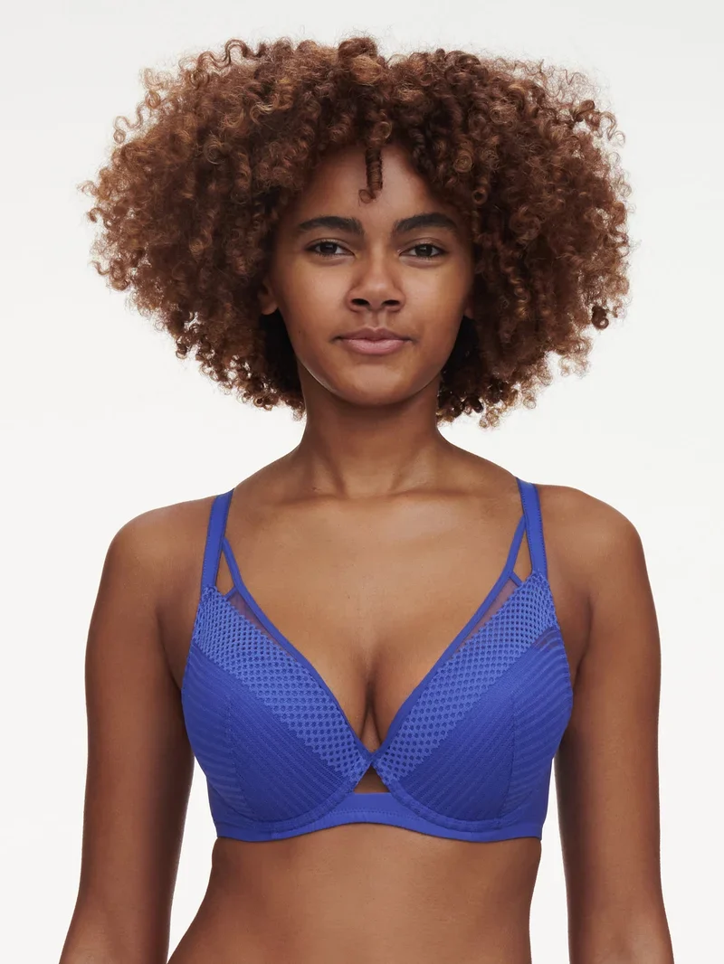 Chantelle - Soutien-gorge plongeant Play bleu indigo