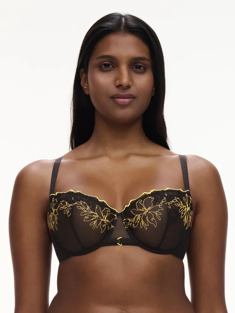 Chantelle - Soutien-gorge corbeille Spice Noir / Jaune – Image 2
