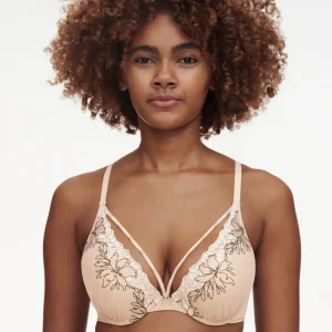 Chantelle - Soutien-gorge push-up Spice Clay Nude / Noir