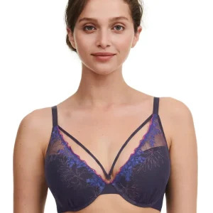Chantelle - Soutien-gorge push-up Spice bleu nuit multico