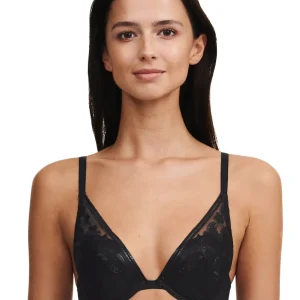 Chantelle - Philter Soutien-gorge push-up en vinyle noir