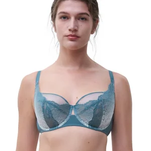 Chantelle - Soutien-gorge corbeille Crush Bleu pétrole dégradé