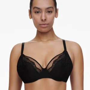 Chantelle - Soutien-gorge à armatures plongeant Crush Noir