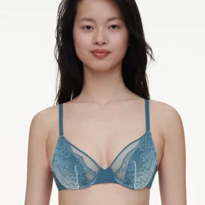 Chantelle - Soutien-gorge plongeant Crush Spacer Bleu Pétrole Dégradé