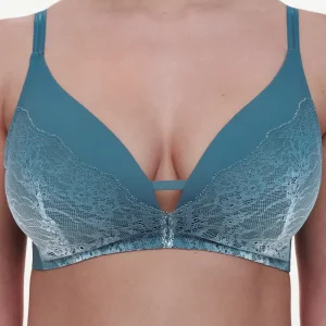 Chantelle - Soutien-gorge sans armatures Crush Bleu pétrole dégradé