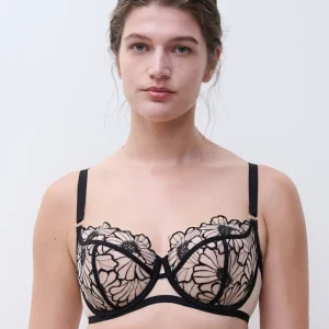 Chantelle - Soutien-gorge corbeille Lush Noir / Rose pâle