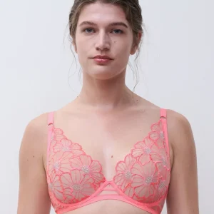 Chantelle - Soutien-gorge plongeant luxueux Bubblegum