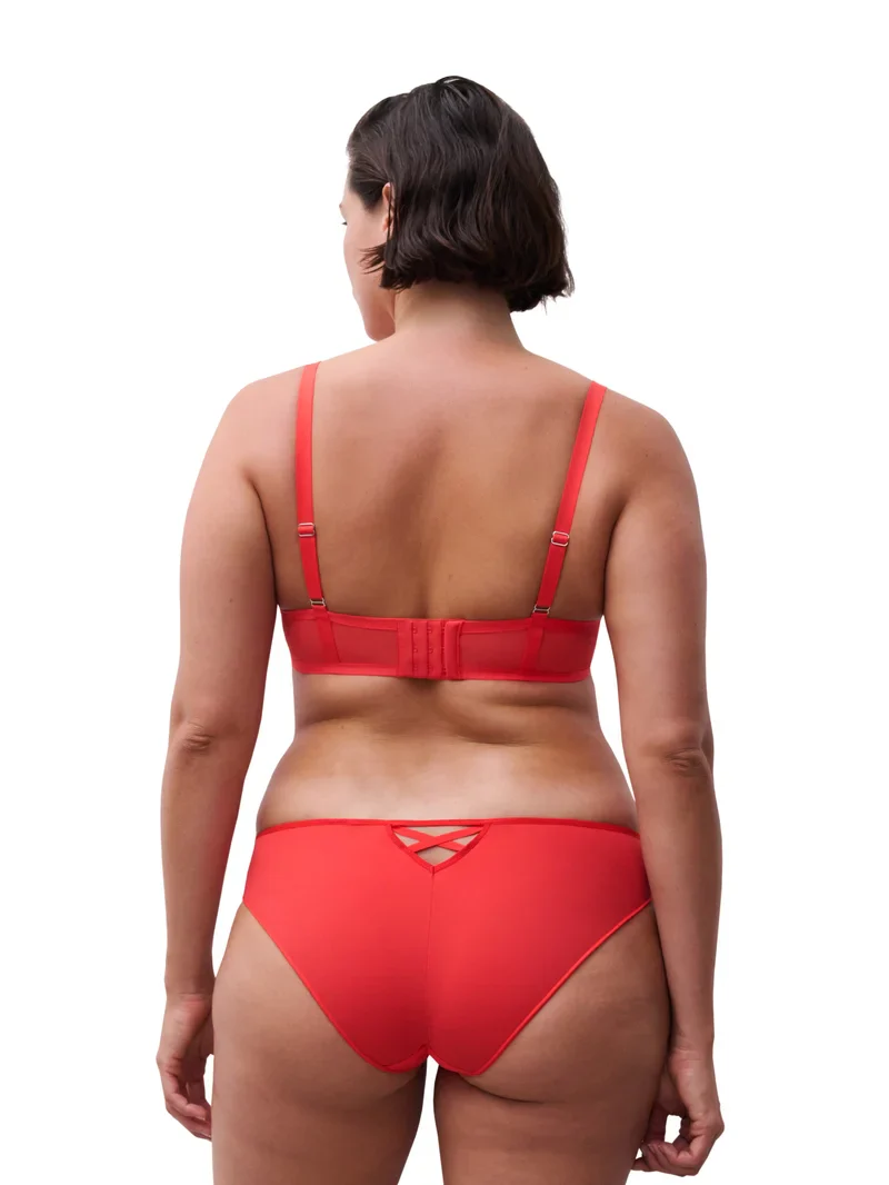 Chantelle - Soutien-gorge T-shirt plongeant Lush Fleur flamboyante – Image 4