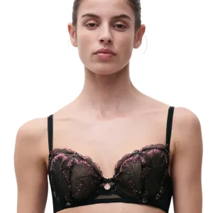 Chantelle - Soutien-gorge corbeille Lily Noir romantique