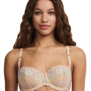 Chantelle - Soutien-gorge balconnet Champs-Élysées Beige doré Multicolore
