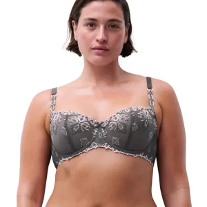 Chantelle - Soutien-gorge balconnet Champs-Élysées, couleur cendré rosé