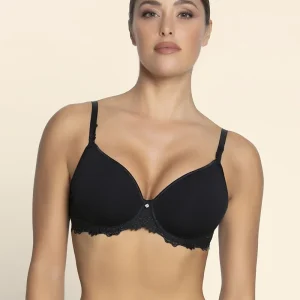 Lise Charmel - Dressing Floral Heart Shaper Plunge Bra Noir