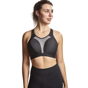 Royce - Soutien-gorge de sport Aerocool à fort impact Noir/Gris