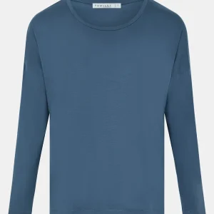 Femilet - T-shirt à manches longues Yara en denim foncé