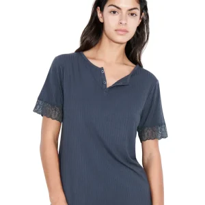 T-shirt Femilet - Laurel à manches courtes bleu acier