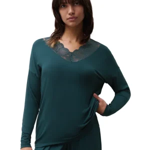 Femilet - Haut Josie à manches longues vert eden