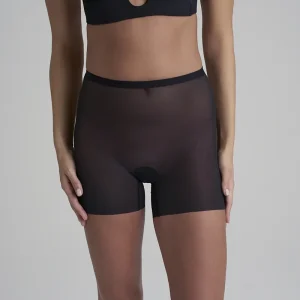 ByeBra - Soutien-gorge gainant en tulle, maintien moyen, shorty noir
