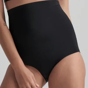 ByeBra - Culotte gainante invisible à maintien léger et taille haute, noire
