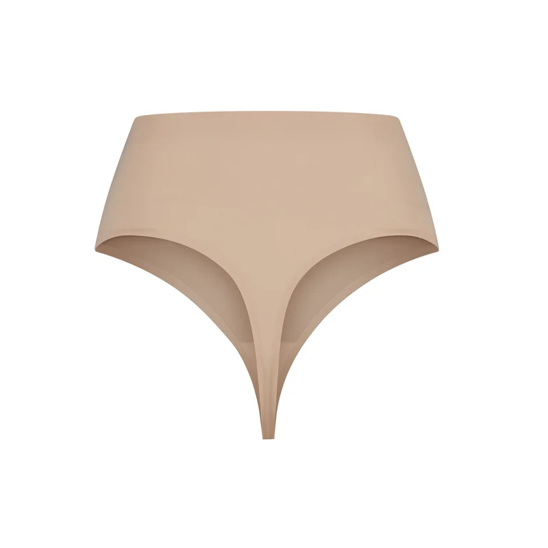 ByeBra - String invisible taille mi-haute beige, maintien léger – Image 7