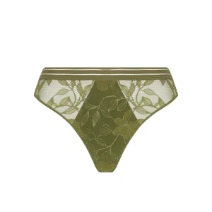 Antigel de Lise Charmel - String Dentelle Rebelle Vert Mousse