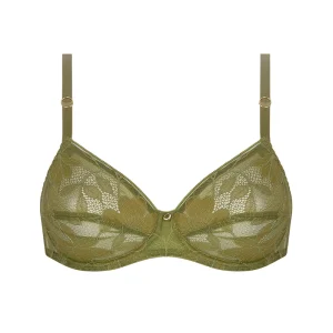 Antigel de Lise Charmel - Soutien-gorge emboîtant Dentelle Rebelle Vert Mousse