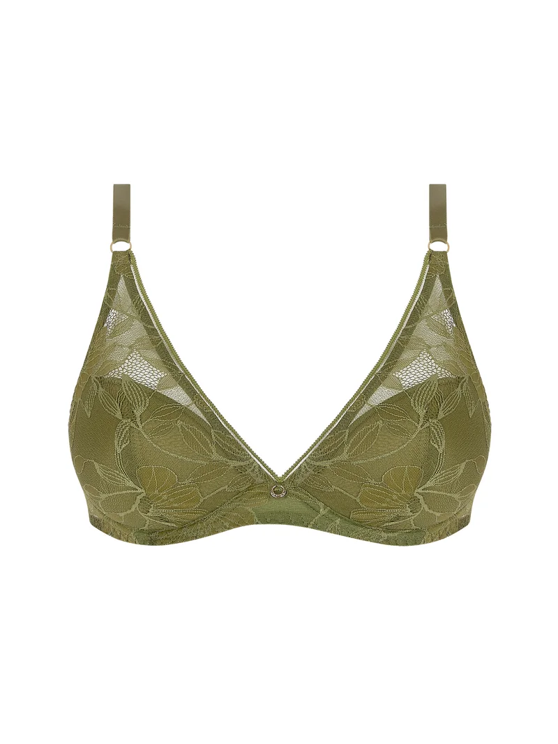 Antigel de Lise Charmel - Soutien-gorge léger rembourré Dentelle Rebelle Vert Mousse – Image 2