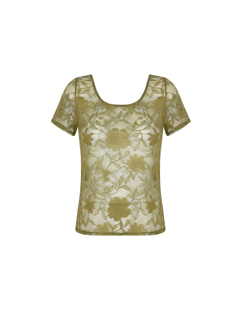 Antigel de Lise Charmel - Dentelle Rebelle Top Vert Mousse – Image 2