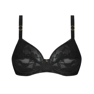 Antigel By Lise Charmel - Soutien-gorge emboîtant Dentelle Rebelle Noir