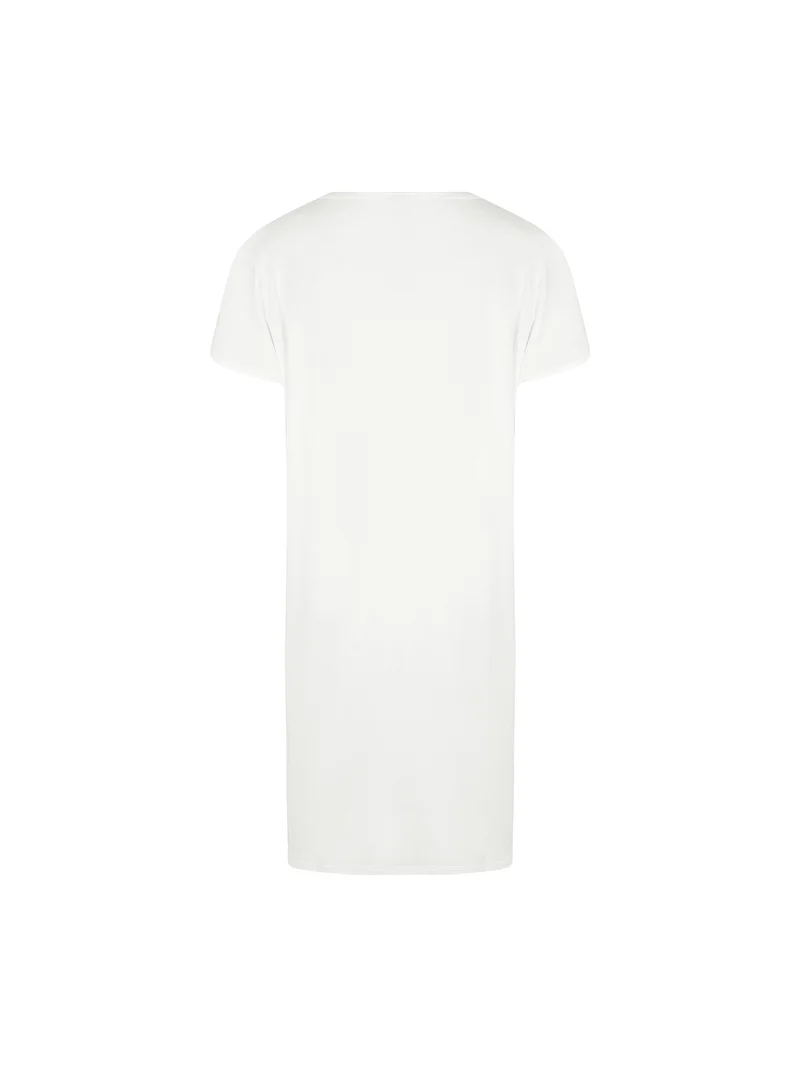 Antigel de Lise Charmel - Nuisette à manches courtes Simply Graphic Écru Nacre – Image 3