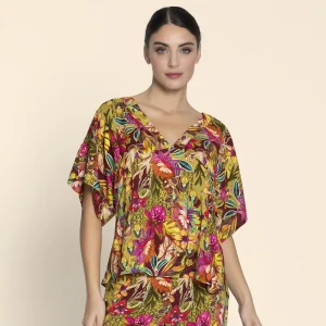 Lise Charmel - Tunique Danse Des Fleurs Fushia Vert