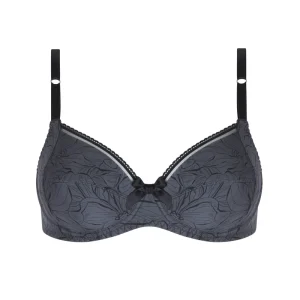 Antigel de Lise Charmel - Soutien-gorge Bureau Secret 3 parties à bonnets emboîtants Gris Souris