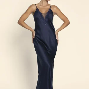 Lise Charmel - Éclat Couture Longue Nuisette Bleu Nuit