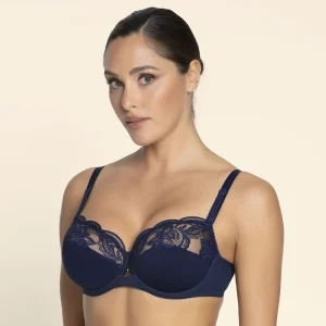 Lise Charmel - Soutien-gorge demi-bonnet Éclat Couture Bleu Nuit