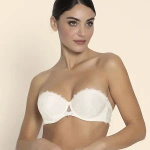 Lise Charmel - Soutien-gorge sans bretelles multi-positions Sublime Organza Écru Nacre
