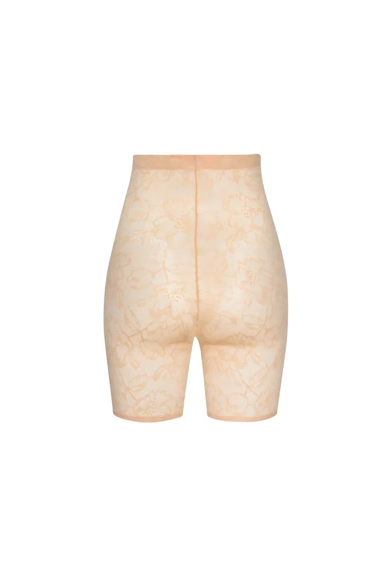 ByeBra - Short gainant en dentelle beige taille haute – Image 8
