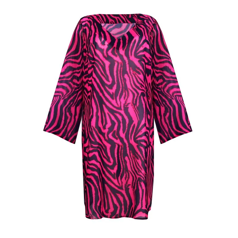 PrimaDonna Maillots de bain - Malabo Maillots de bain Kaftan Hot Pink Zebra – Image 8