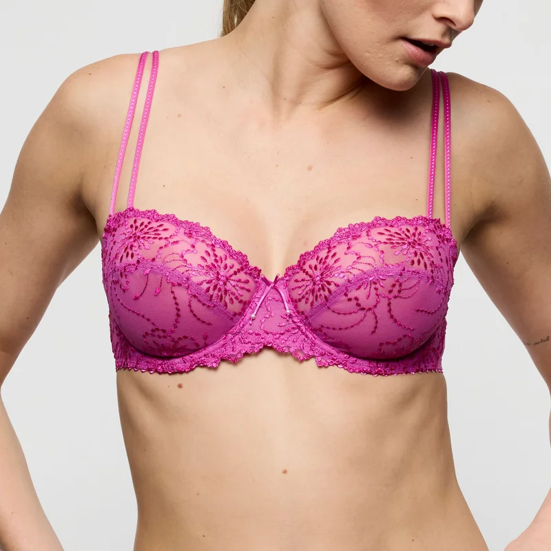 Soutien-gorge balconnet Marie Jo - Jane, coutures horizontales, couleur Orchidée Bliss – Image 2