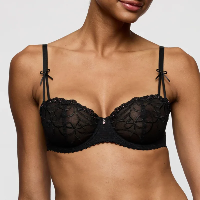 Marie Jo - Soutien-gorge balconnet Noova à coutures verticales noir