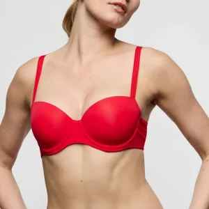 Marie Jo - Soutien-gorge balconnet rembourré Louie Rouge véritable