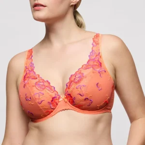 PrimaDonna - Soutien-gorge plongeant semi-rembourré Devdaha, couleur Sunset Blush