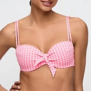 Maillots de bain Marie Jo - Haut de bikini Mary Lynn à balconnet rembourré et motif vichy rose