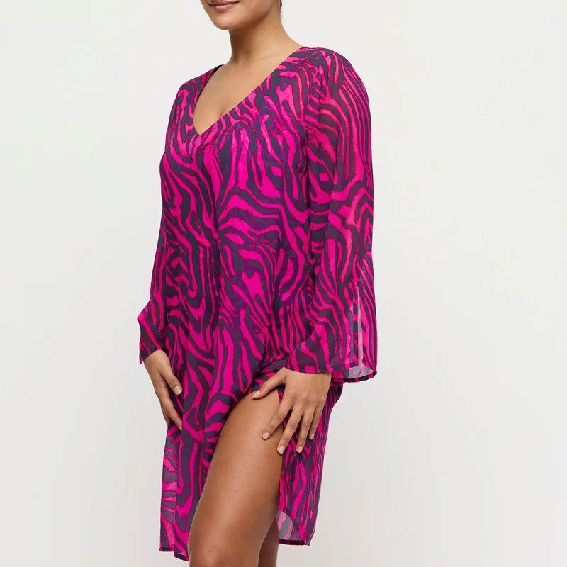 PrimaDonna Maillots de bain - Malabo Maillots de bain Kaftan Hot Pink Zebra – Image 6