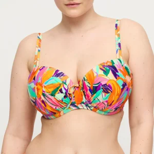 Maillots de bain PrimaDonna - Haut de bikini Varadeo rembourré à balconnet - Couleurs Tropiques claires