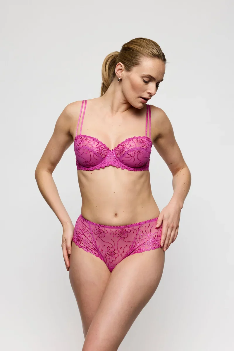 Soutien-gorge balconnet Marie Jo - Jane, coutures horizontales, couleur Orchidée Bliss – Image 3
